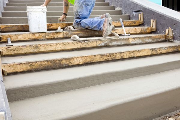 Concrete Steps Pouring in New Braunfels