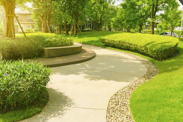 Cement Walkway Installation in New Braunfels