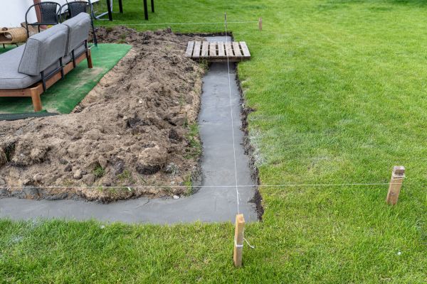 Cement Footer Installation in New Braunfels